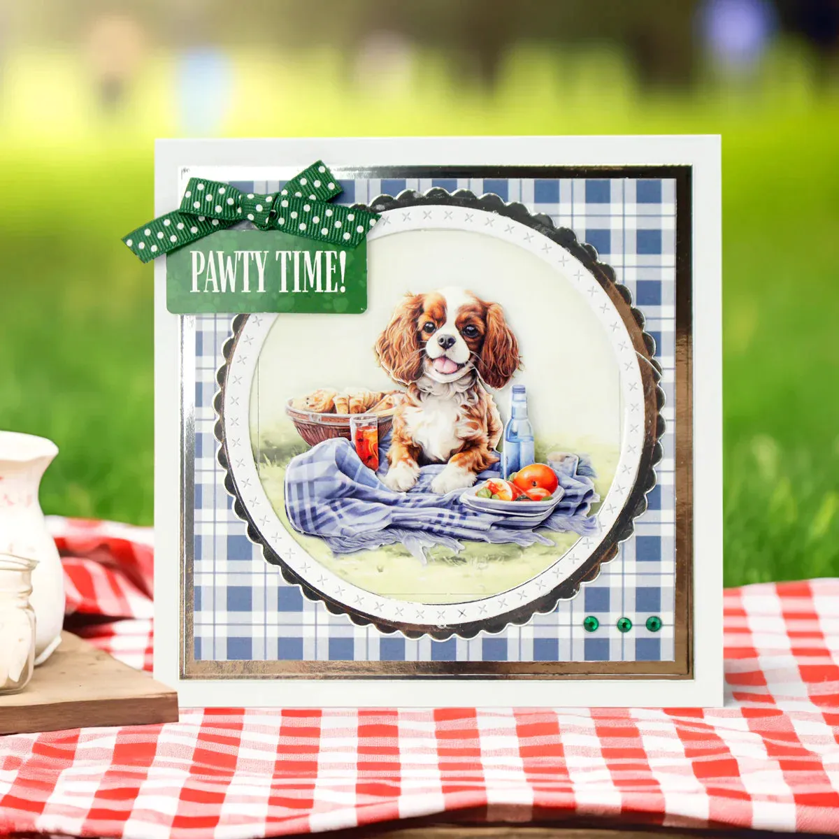 Picnic Pups Die Cut Topper & Decoupage Collection