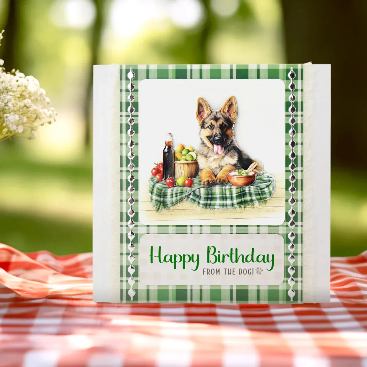 Picnic Pups Die Cut Topper & Decoupage Collection