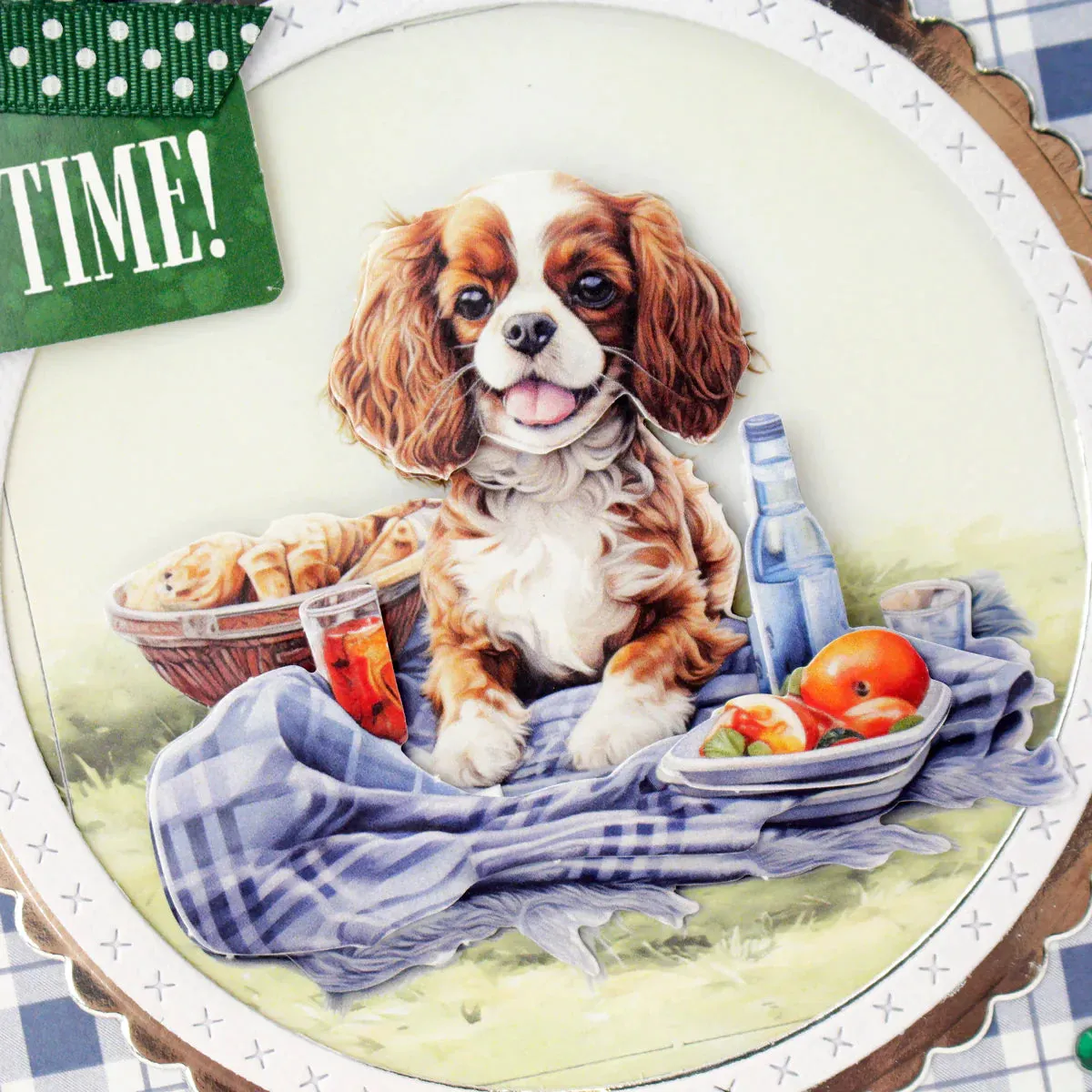 Picnic Pups Die Cut Topper & Decoupage Collection