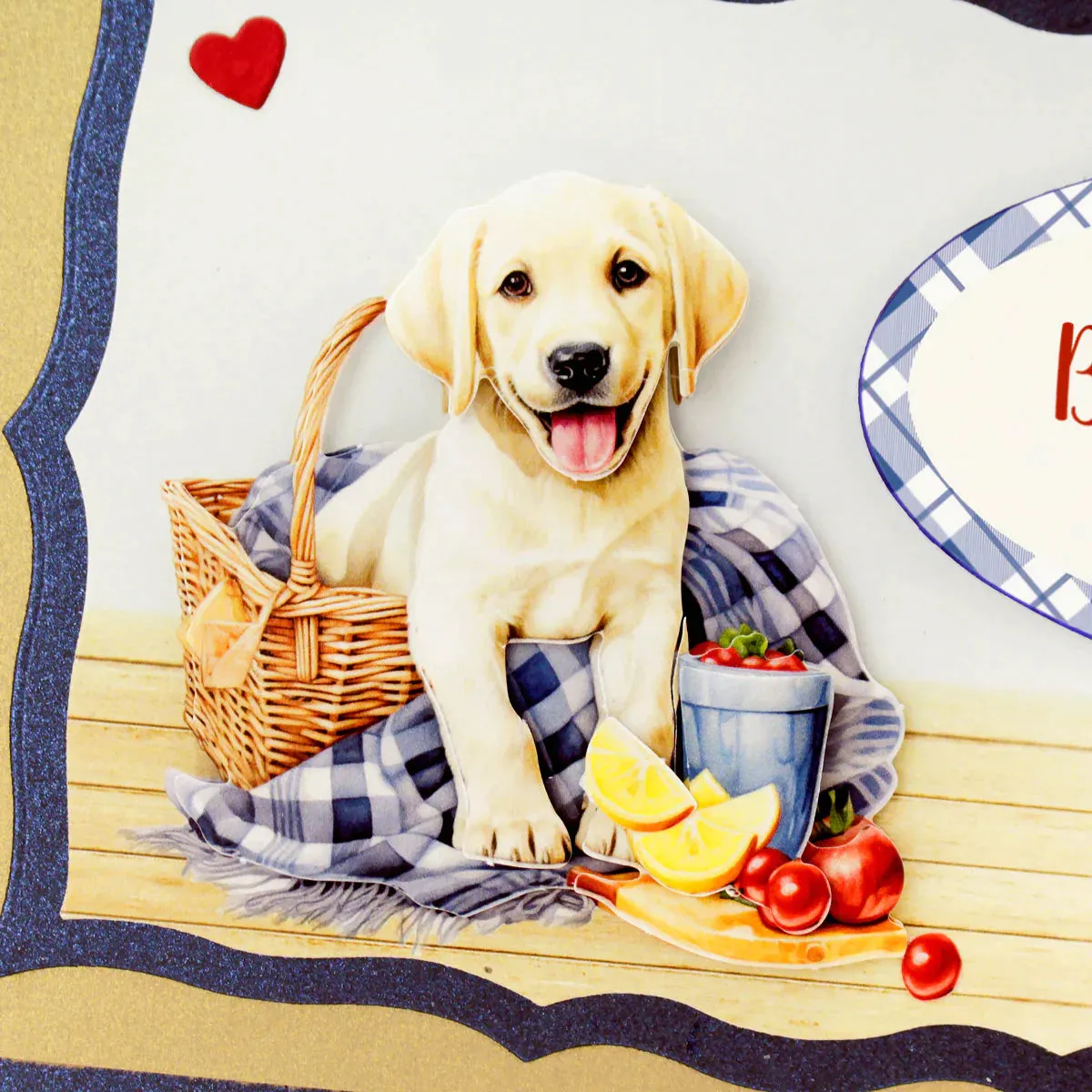 Picnic Pups Die Cut Topper & Decoupage Collection