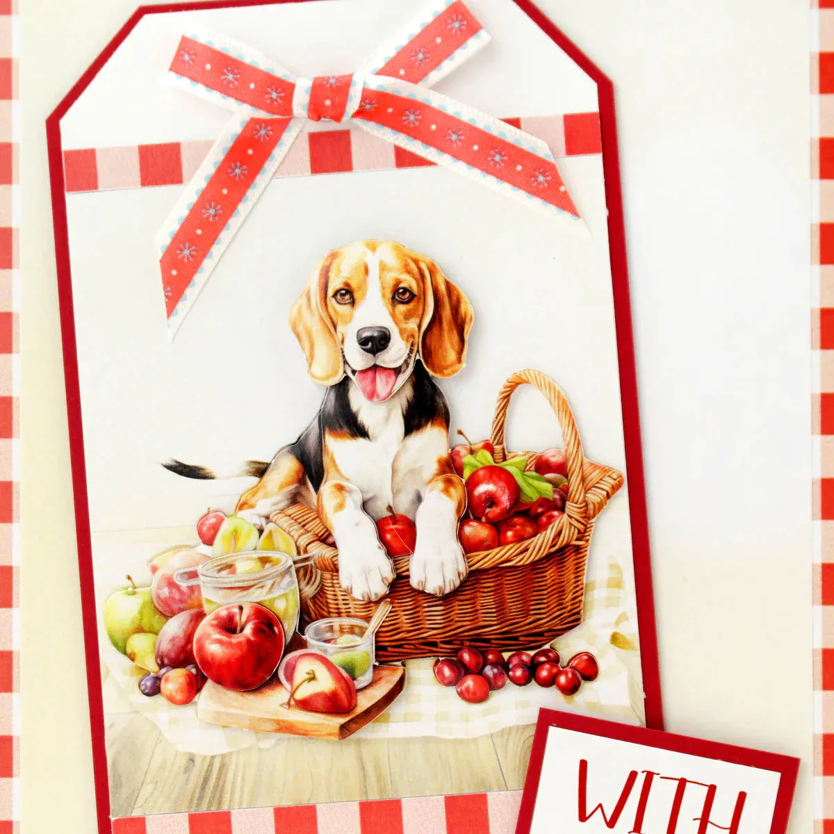 Picnic Pups Die Cut Topper & Decoupage Collection