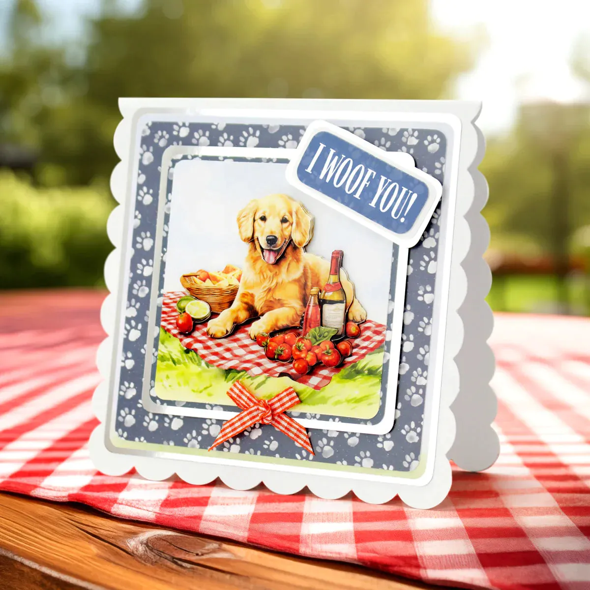 Picnic Pups Die Cut Topper & Decoupage Collection