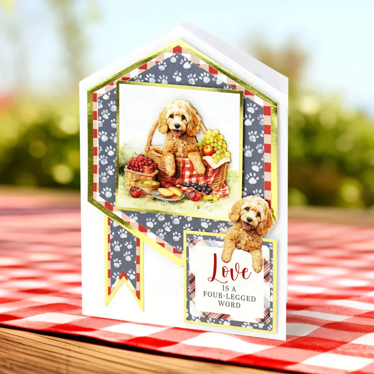 Picnic Pups Die Cut Topper & Decoupage Collection