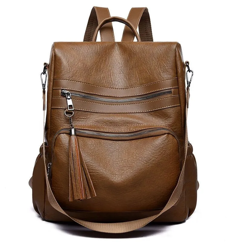 PU Leather Backpack For Women