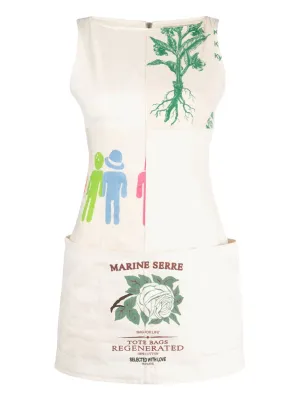 "Regenerated Tote Bags" Mini Dress