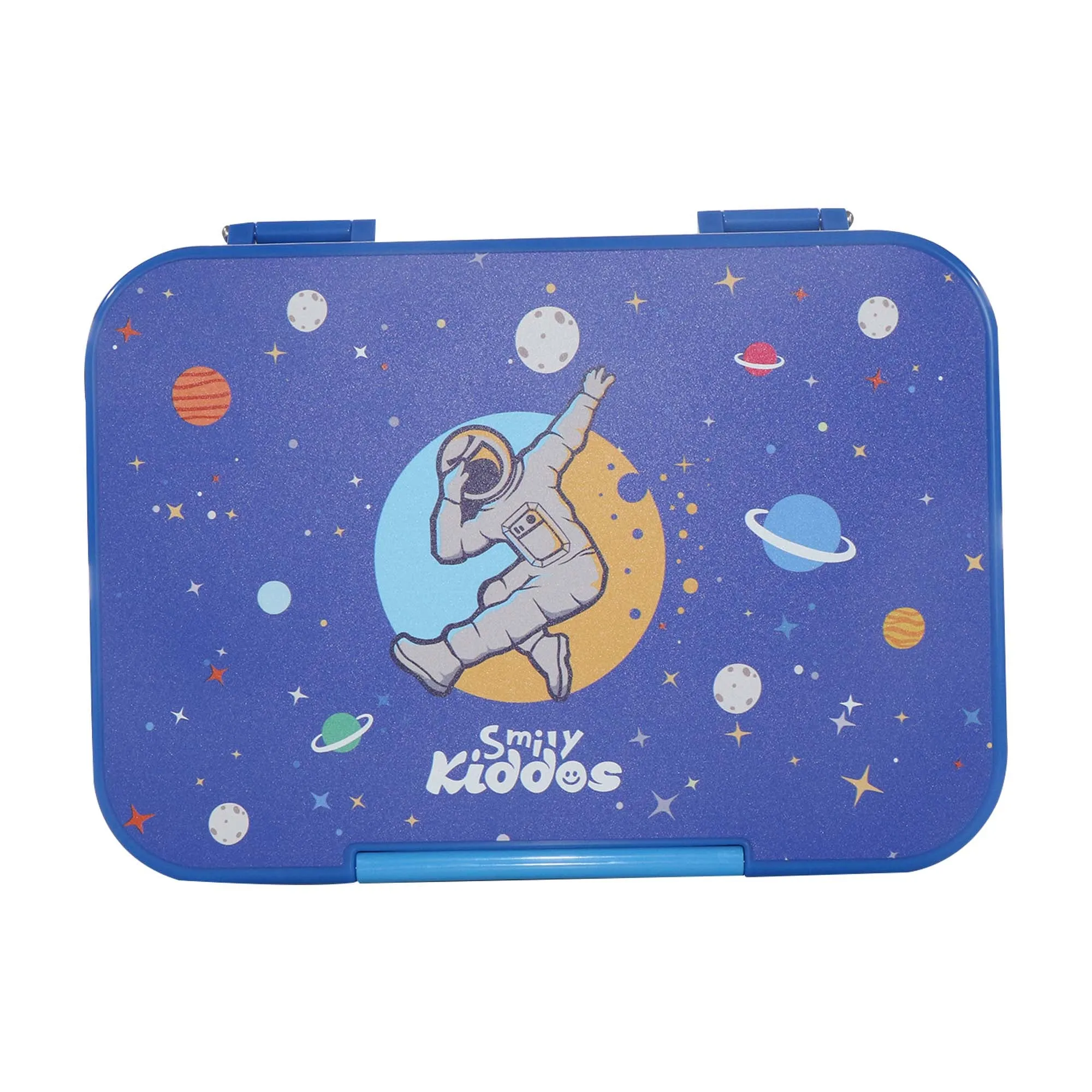 Smily Kiddos Bento lunch box-Space Theme Blue