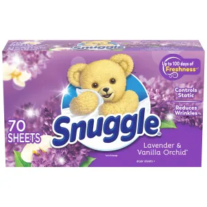 Snuggle  Fabric Softener Dryer Sheets, Lavender & Vanilla Orchid, 70 Count