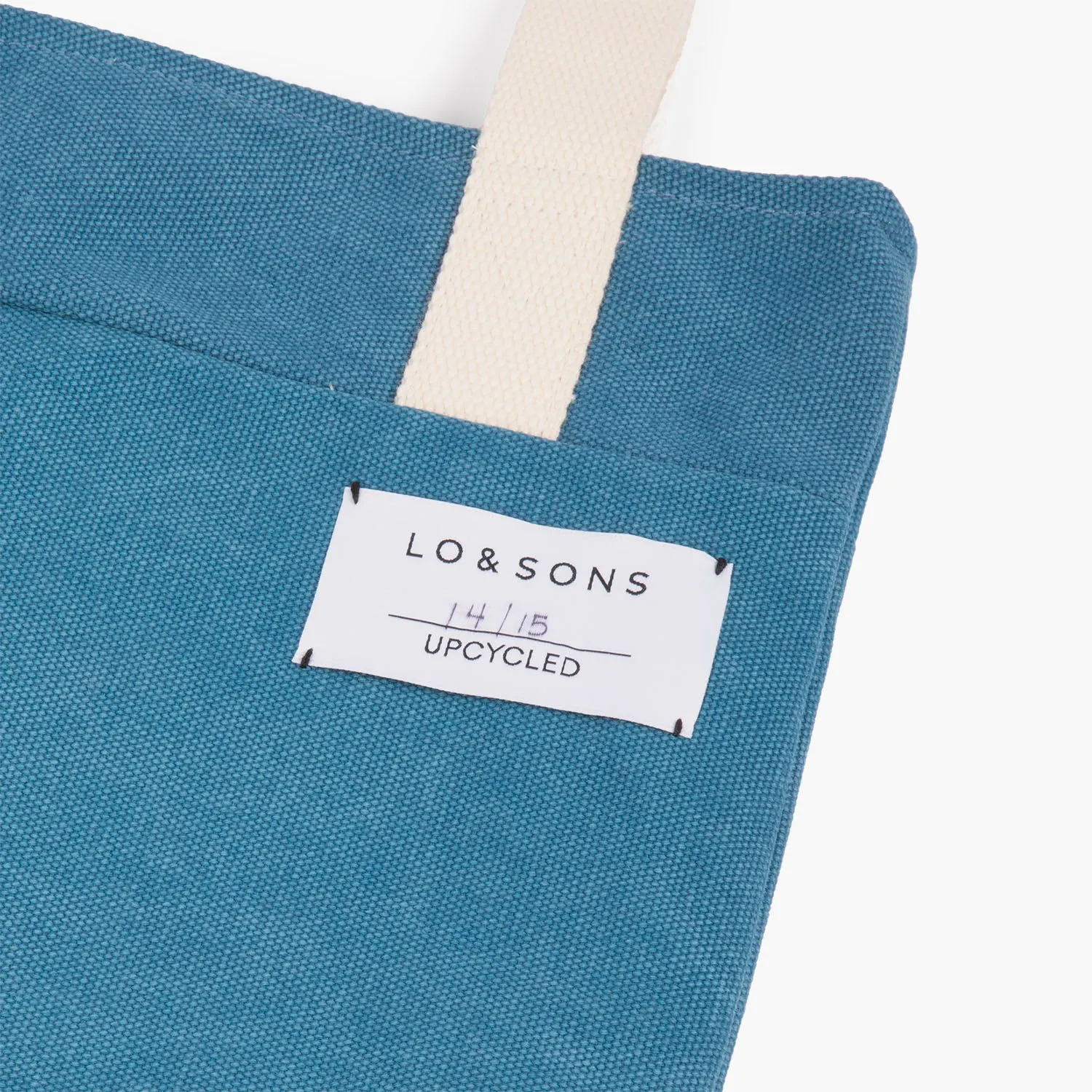 Springwood Upcycled Canvas Tote - Teal / Grey