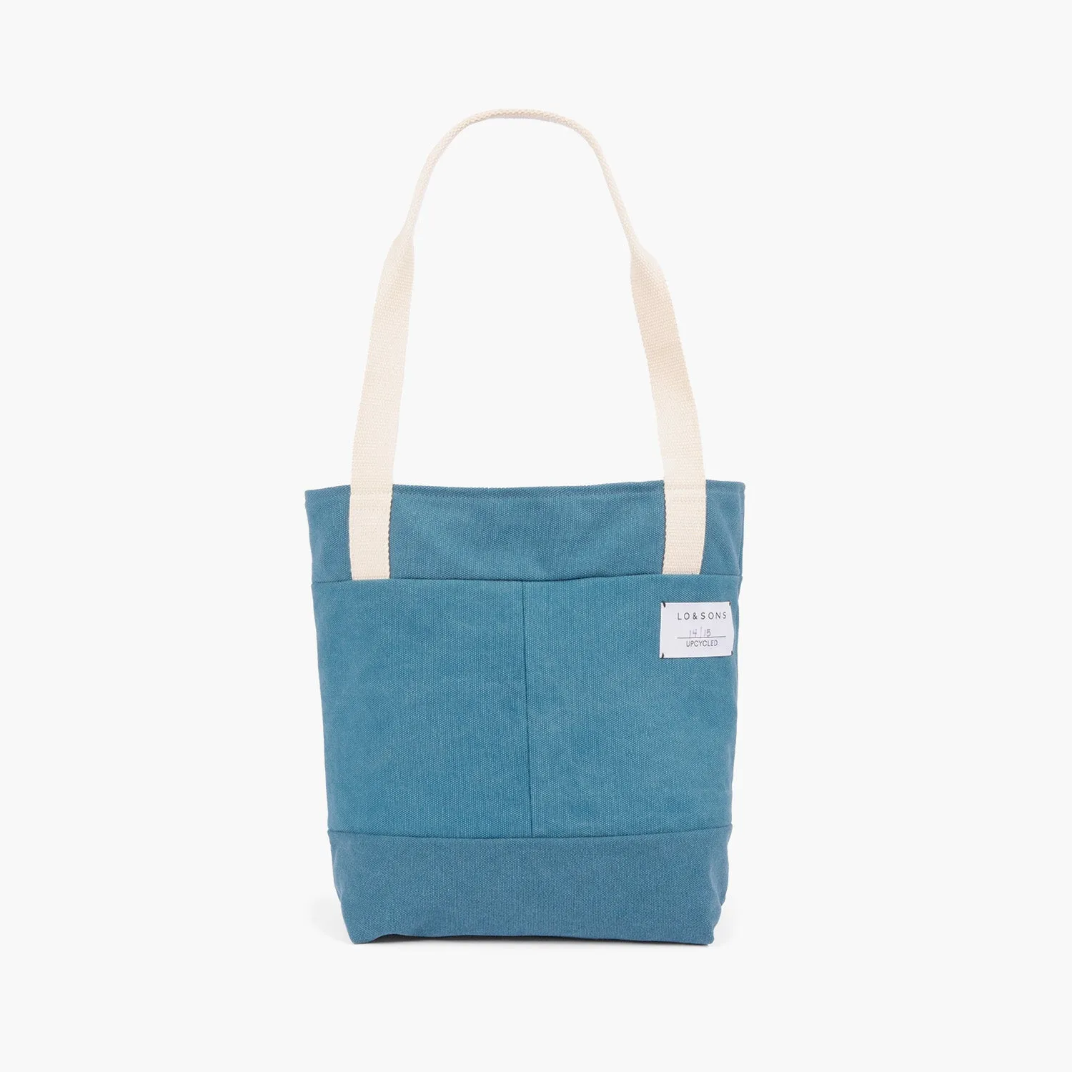 Springwood Upcycled Canvas Tote - Teal / Grey