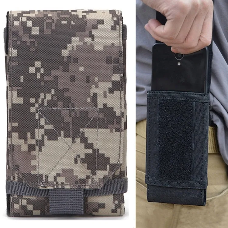 Stylish Outdoor Water Resistant Fabric Cell Phone Case, Size: approx. 17cm x 8.3cm x 3.5cm (ACU)