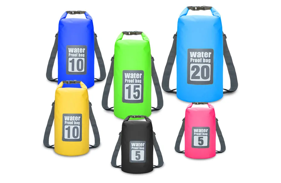 Swimming Waterproof Bags for Storage 15L- 20L