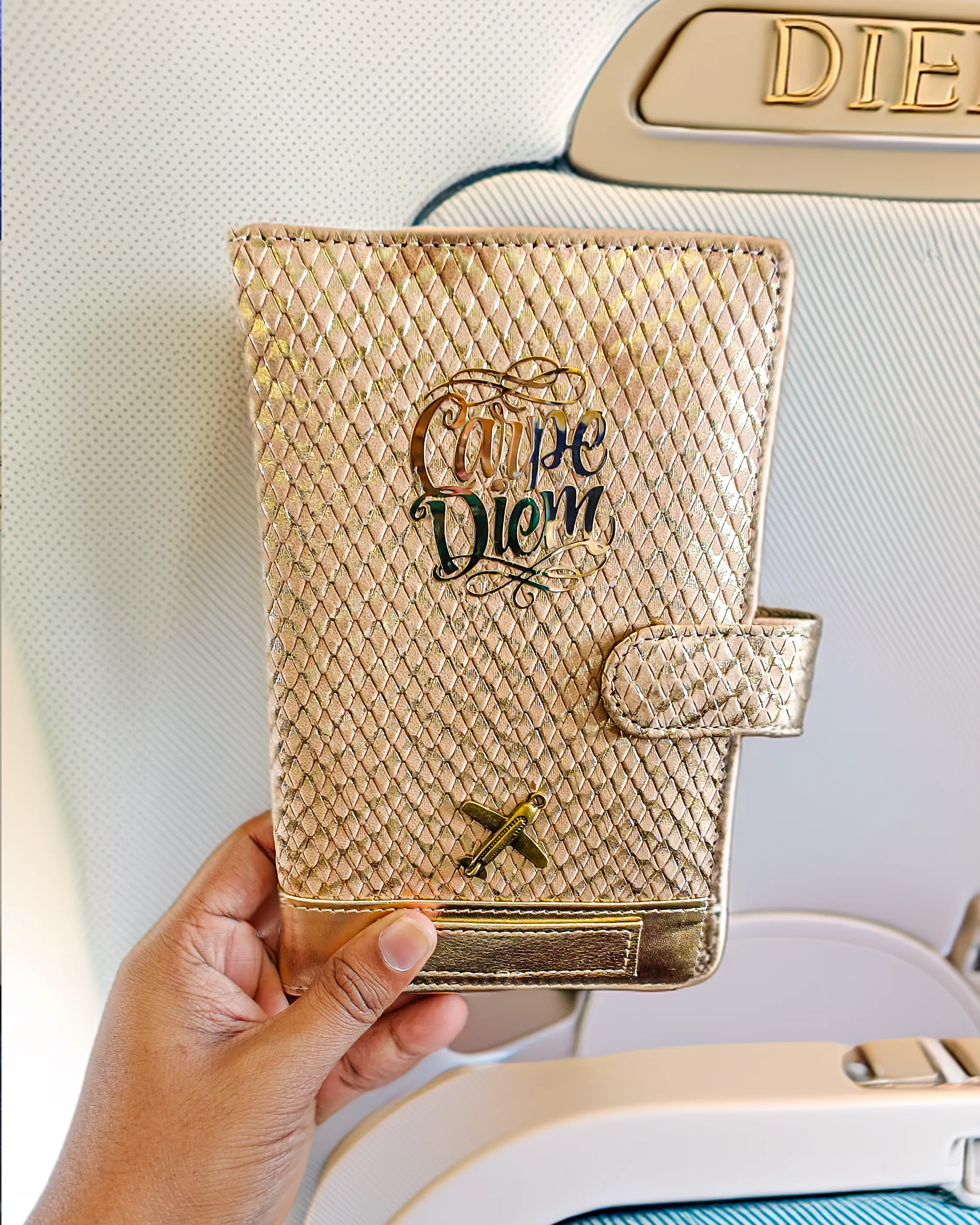 The Carpe Diem Travel Wallet - Rose Gold Edition