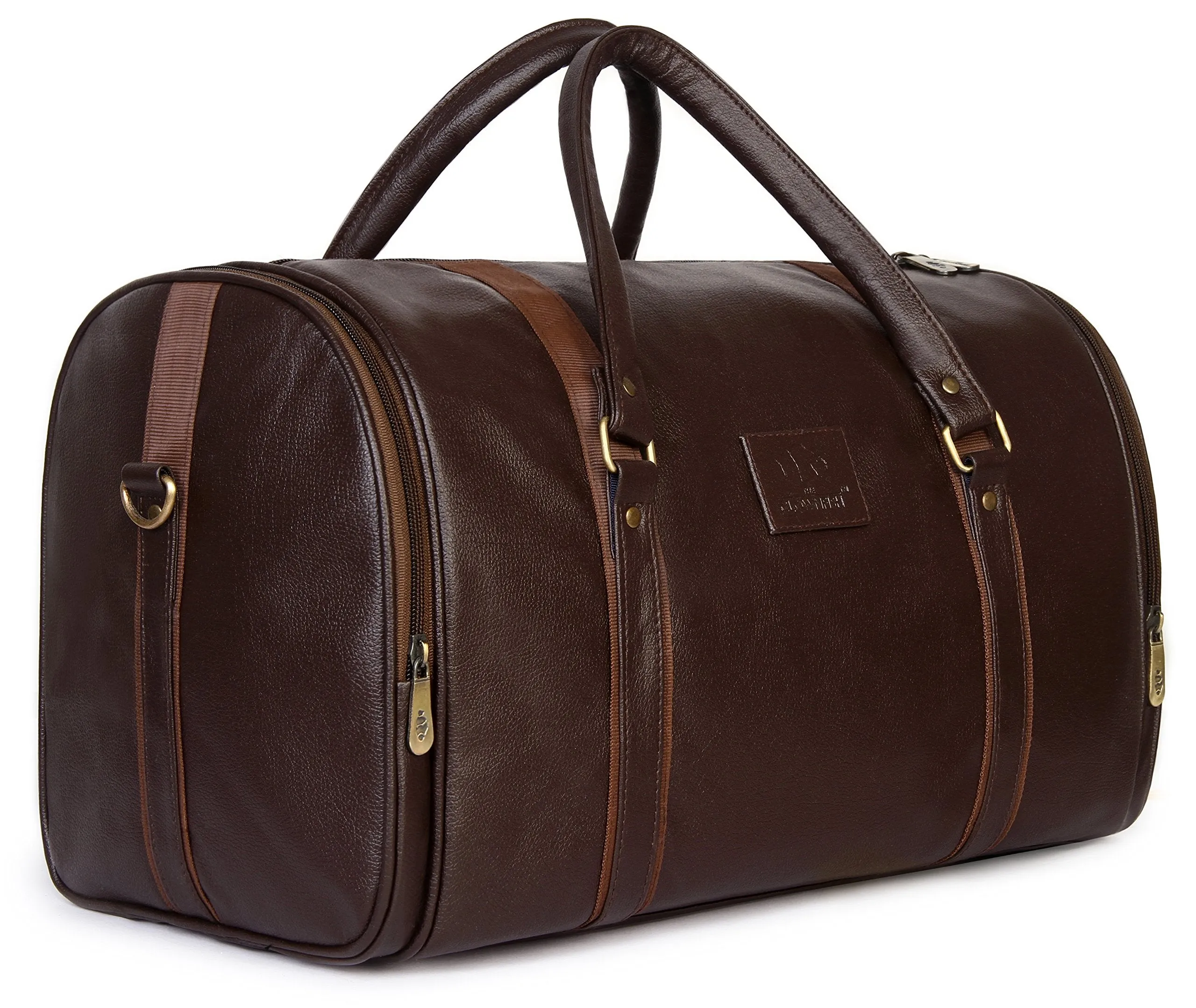 The Clownfish Gypsy Synthetic 47 cms Brown Travel Duffle Bag Weekender Bag