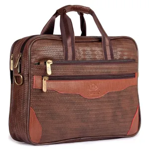 The Clownfish Mat Series 15.6 inch Laptop Briefcase (Chestnut Brown)