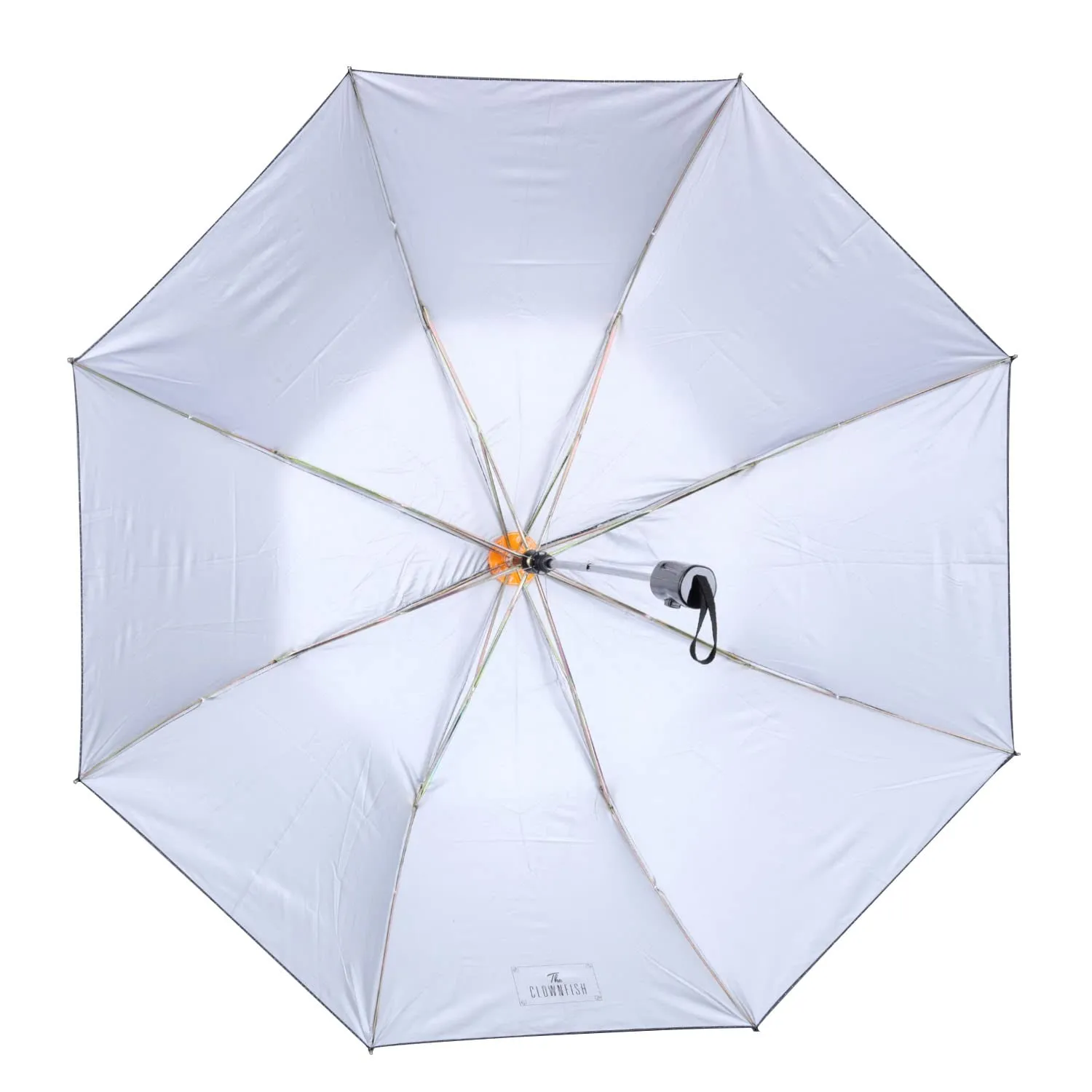 THE CLOWNFISH Umbrella Drizzle Series 2- Fold Auto Open Waterproof Pongee Umbrellas For Men and Women (Slate Grey)