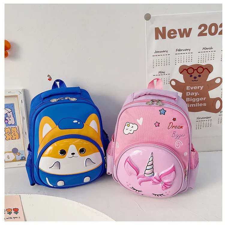 THE LITTLE LOOKERS Cute School Bag Backpack for Girls & Boys Kids School Bags Preschool Kindergarten Travel Picnic - Blue