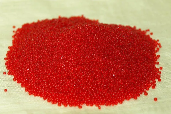 Vintage 18º True-Red Seed Beads, 50 gram bag