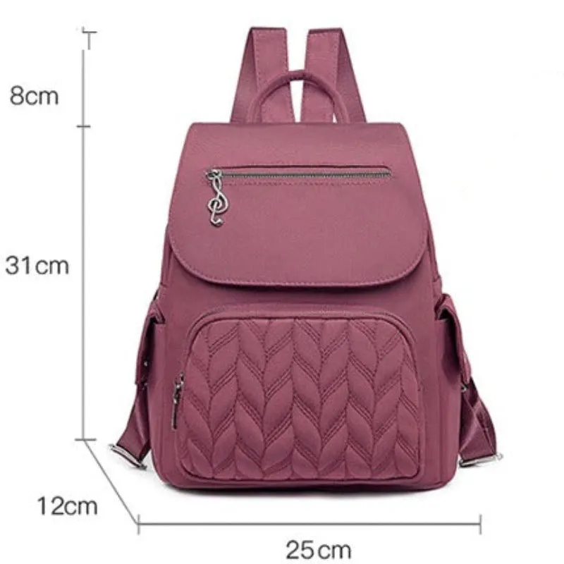 Waterproof Solid Color Fashion Backpacks