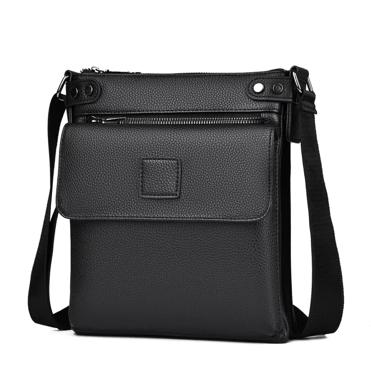 WEIXIER D278 Men Casual Crossbody Single Shoulder Bag(Black)