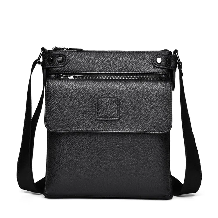 WEIXIER D278 Men Casual Crossbody Single Shoulder Bag(Black)