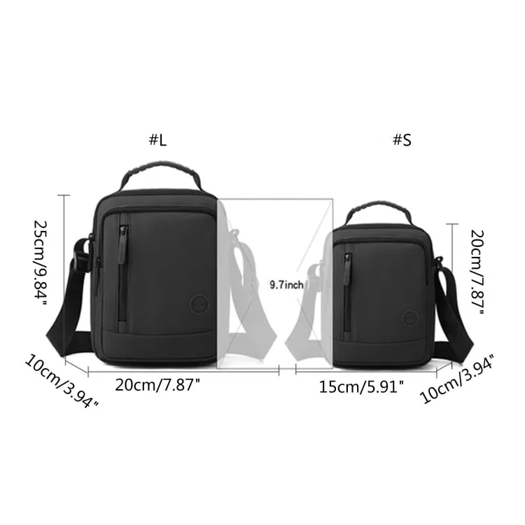 WEPOWER Men Shoulder Casual Holding Messenger Bags, Style: Large Black