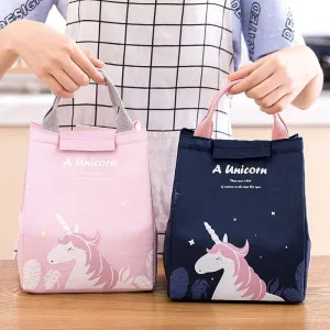 Woman Eco-Friendly Cartoon Design Insulated Waterproof Cooler Picnic Lunch Bag