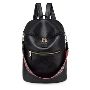 Women's Leather Fashion Backpacks For Ladies