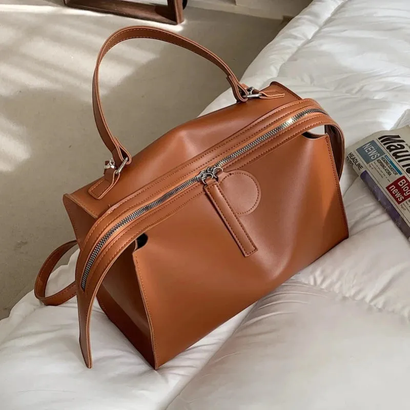 Women's Leisure Soft Vegan Leather Shoulder Bags