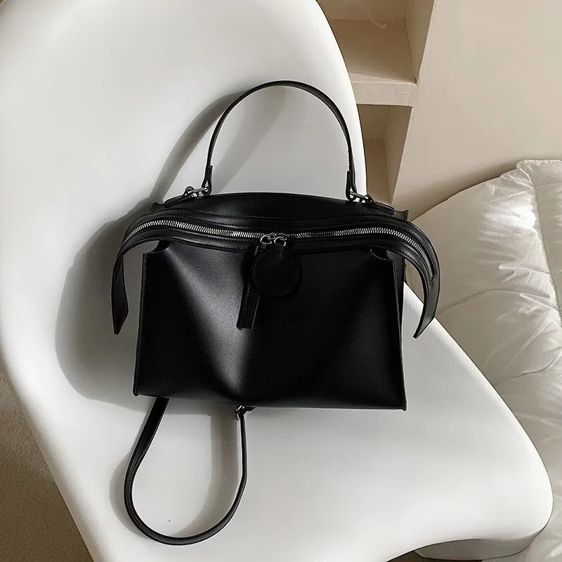 Women's Leisure Soft Vegan Leather Shoulder Bags