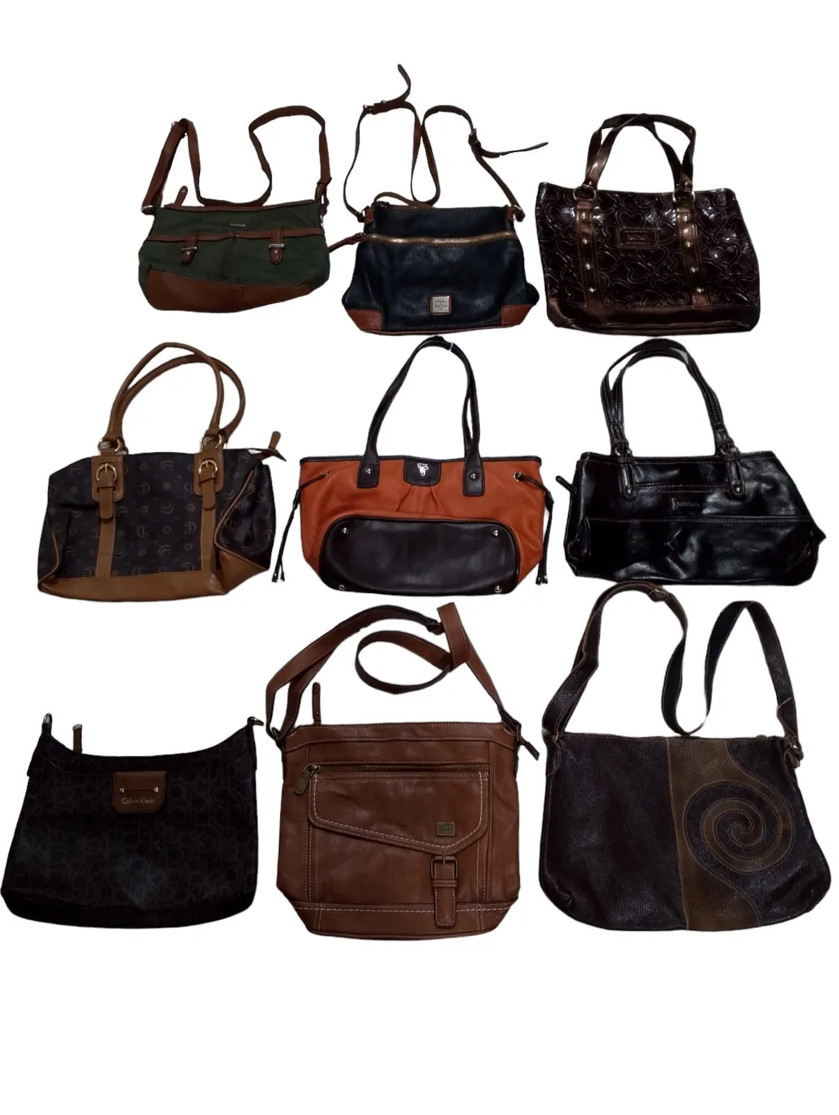 Y2K 24 Aesthetic Brown Shaded Bags - 11 pcs - 1/6/24